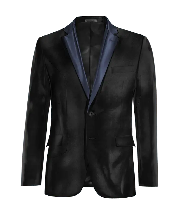 Veste Smoking noir onyx en velours essentiel