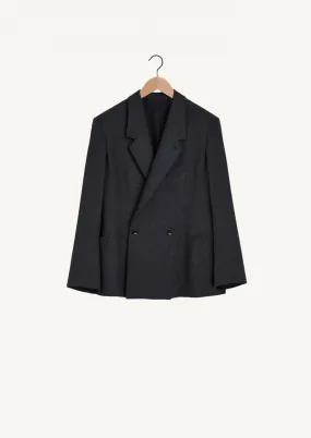 Veste tailored à double boutonnage bleu - Lemaire