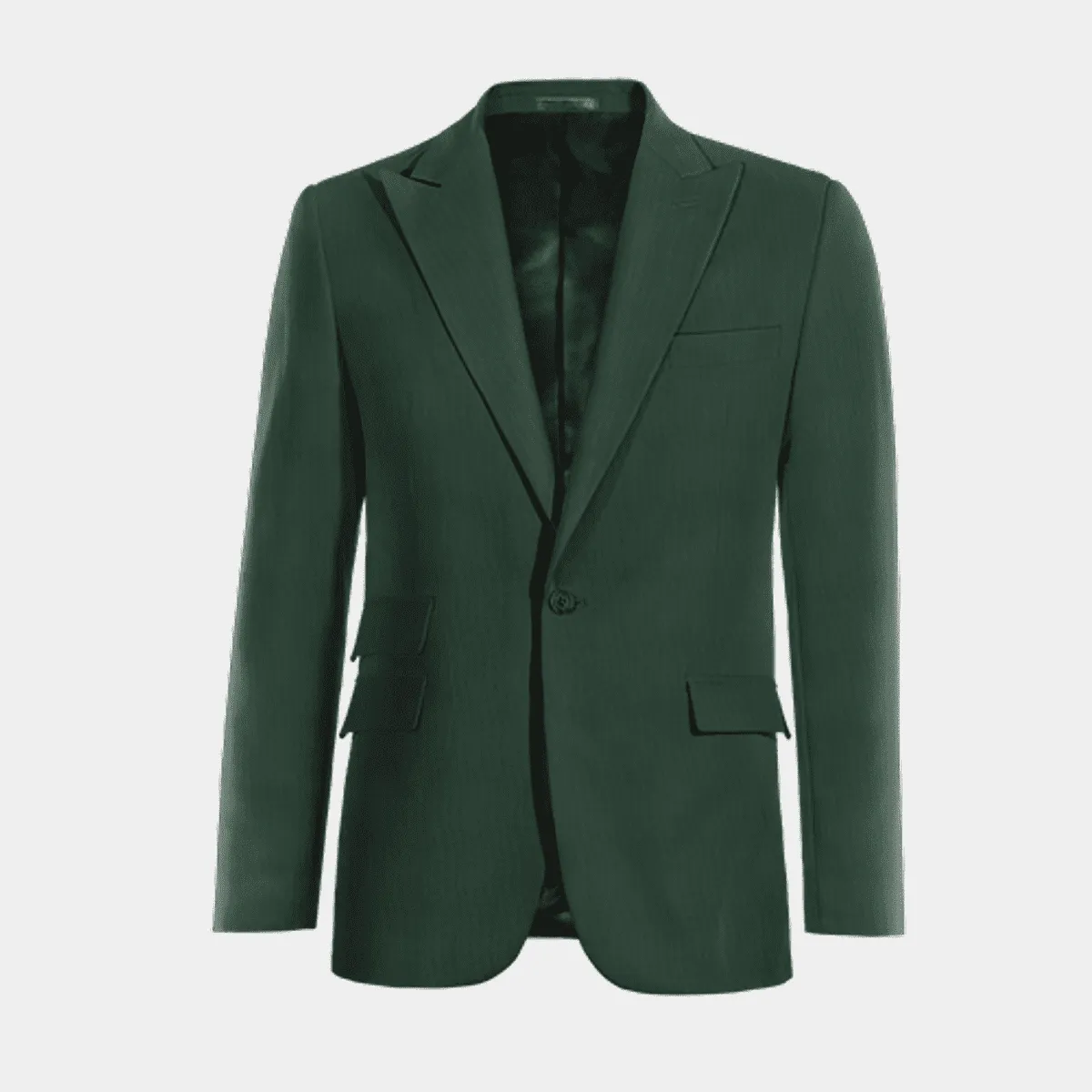 Veste verte revers en pointe essentiel