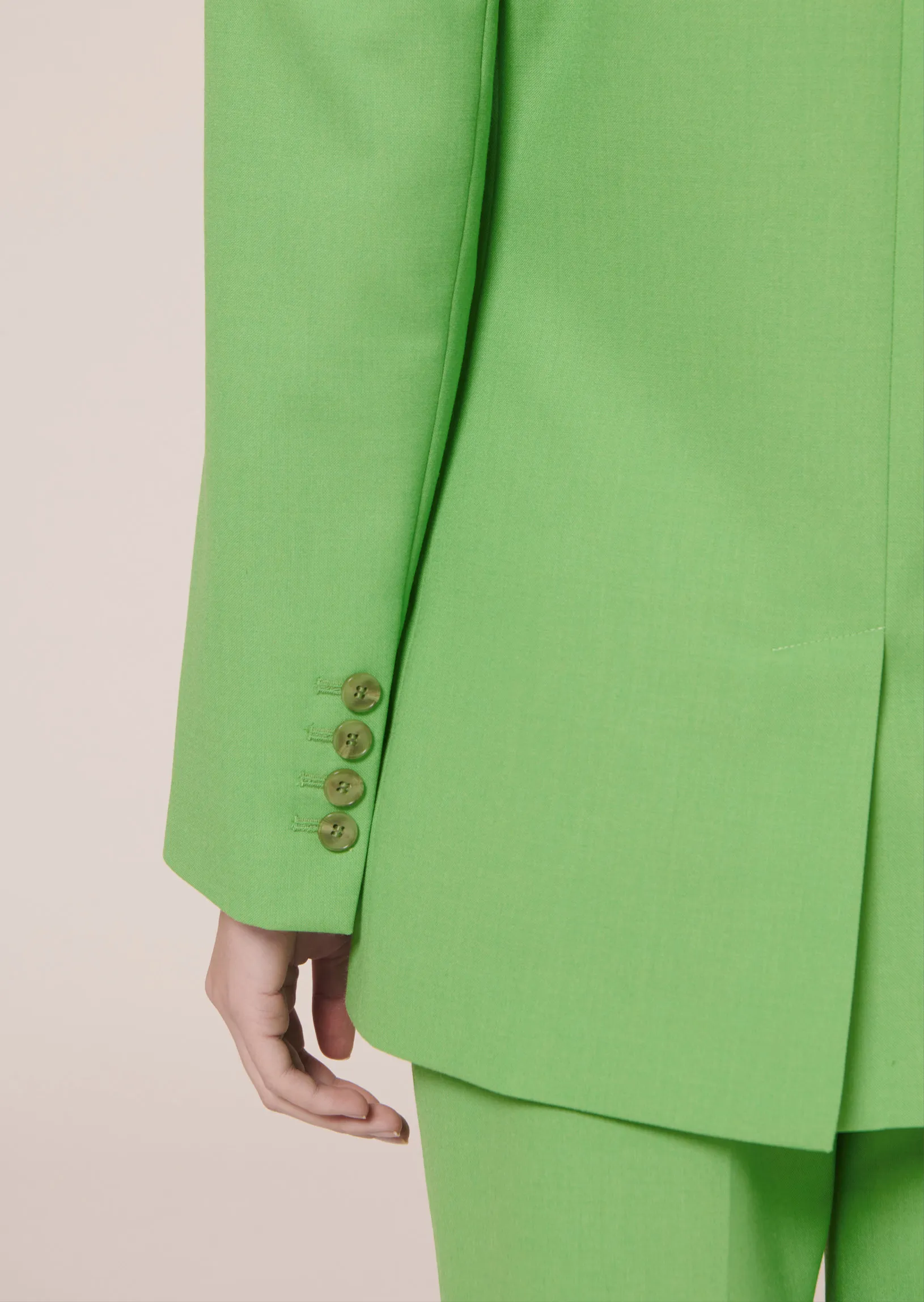 Veste Viola verte en laine froide