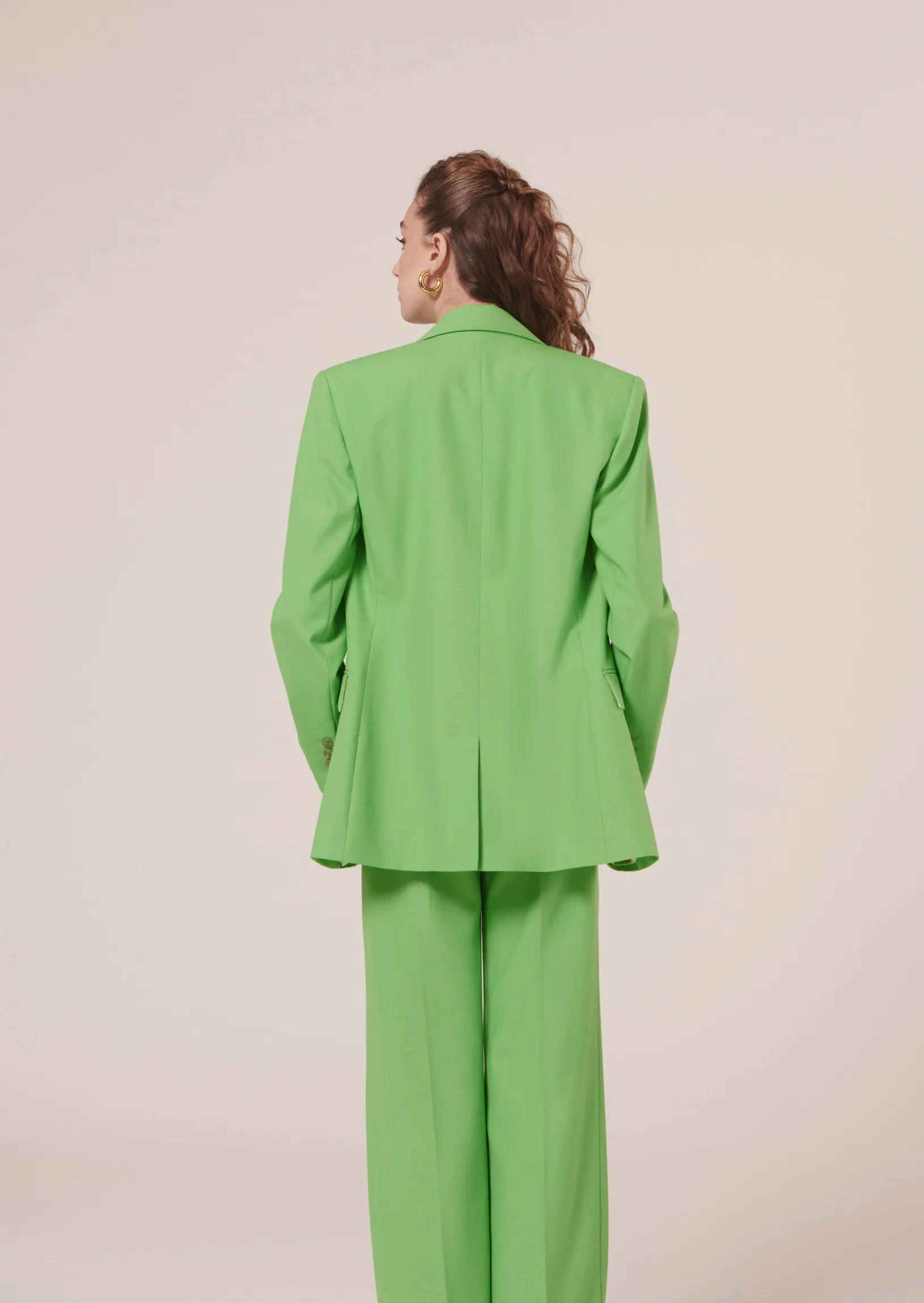 Veste Viola verte en laine froide