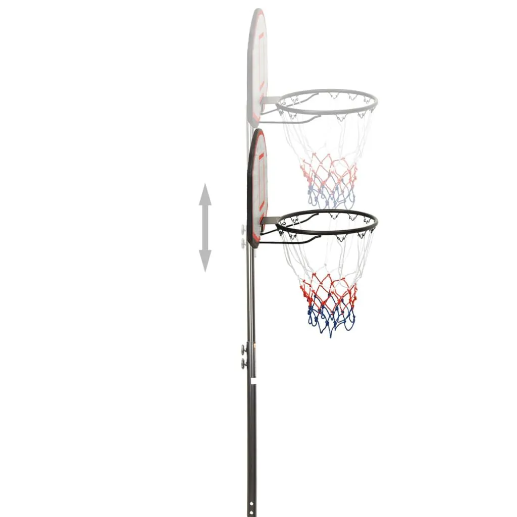 vidaXL Support de basket-ball Noir 216-250 cm Polyéthylène | vidaxl-fr